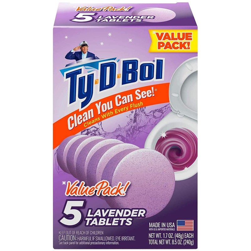 Ty D Bol Toilet Cleaning Tablets with Continuous Clean With