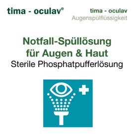 tima-oculav Eye Wash Sterile Phosphate Buffer Solution for Rinsing Eyes After Burns 250ml Solution