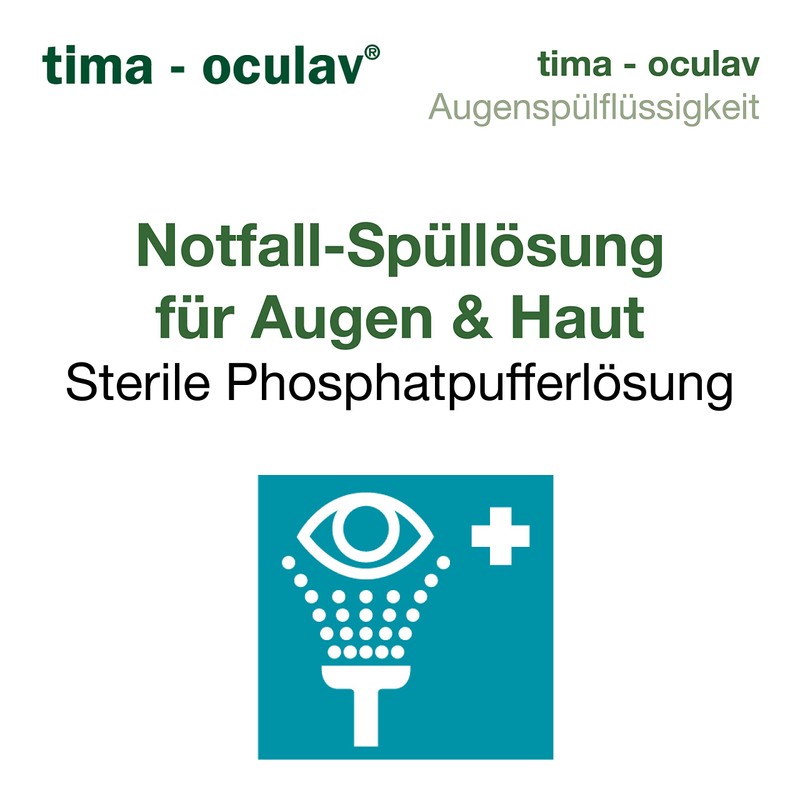 tima-oculav Eye Wash Sterile Phosphate Buffer Solution for Rinsing Eyes
