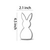Keewah Easter Bunny Rabbit Cookie Cutter, 4.5”, Stainless Steel