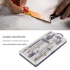 Compass Geometry Set Extensible Zinc Alloy Shatterproof Box Packed Durable