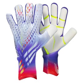 ZEZELIFE Soccer Goalkeeper Gloves for Kids Boys Children Youth Adult Football Goalie Gloves with Strong Grips Full Finger Breathable Mesh Protect Children Hand Soccer Gloves (10 Size)
