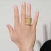 THE BLING KING Gold-Plated Keeper Ring, Size 11 (UK Size