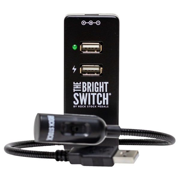 El interruptor brillante, luz USB compacta y estación de carga