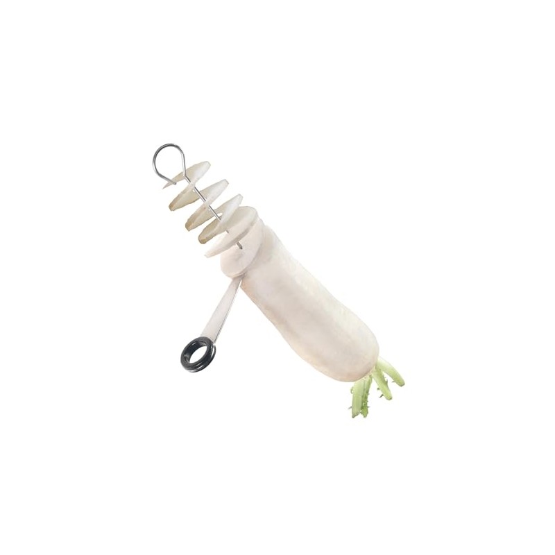 Metaltex Stainless Steel Radish Cutter - Cuts Spirals, Sharp Blade