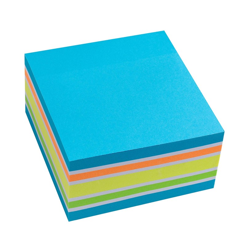 Snopake 76 x 76 mm Blue Rainbow NeonMix Sticky Notes