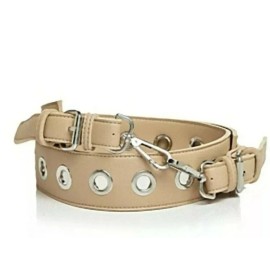 Street Level Strap Street Level NWT $40 Nude Tan Jayda Grommet Buckle Guitar Purse Silver 42"