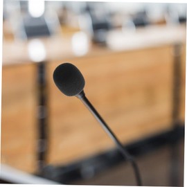 Vaguelly 10pcs Mic Sponge Covers for Headset Microphone Windproof Protective Foam Covers Lapel Microphone Windshields for Video Recording and Streaming