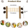 Jevnd Heavy-Duty Wood Bird Ladder Platform, Edible Bird Perches for