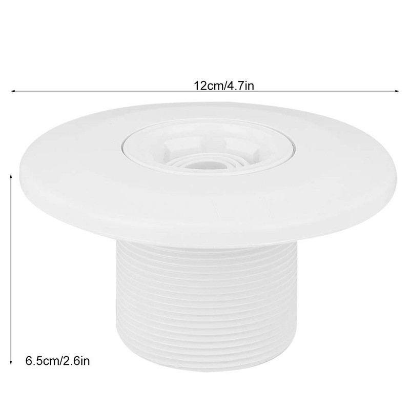 Wifehelper Pool Jet Nozzle, 360 Degree Rotating Pool Spa Jet