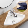 Wall Mount Corner Bathroom Sink, Boat Caravan RV Camper Corner