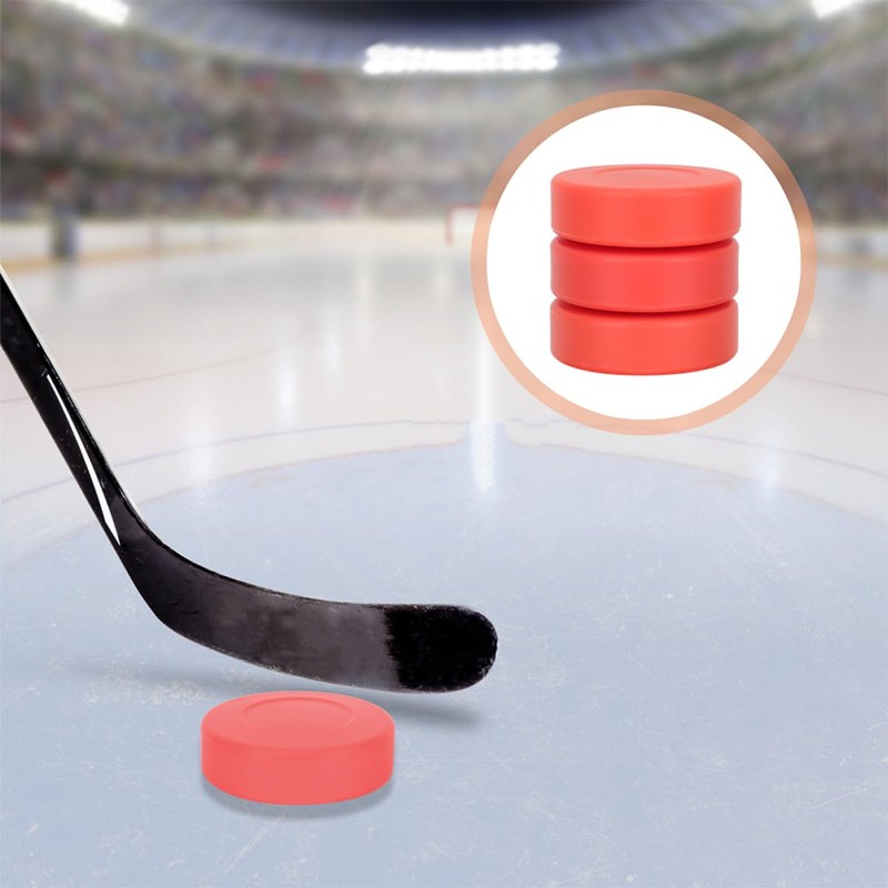 BESPORTBLE 3pcs Hardness Flat Hockey Set Durable Balls for Training
