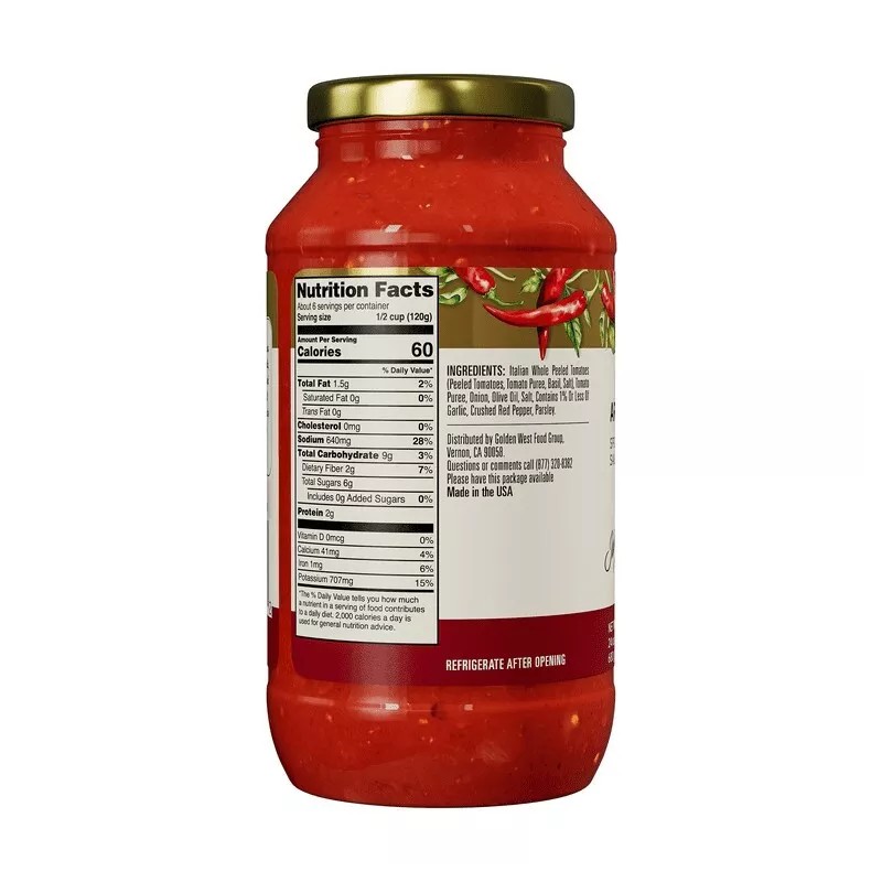 The Pasta Queen Arrabbiata Sauce, 24 oz Jar