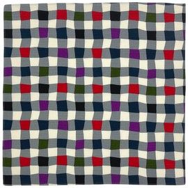 Small Furoshiki 19.7 inches (50 cm) Checkered Mouse Shantung 3-2