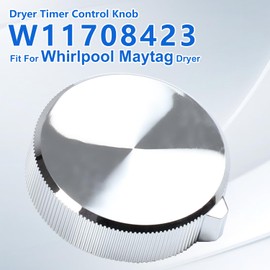 W11708423 W11677925 Dryer Control Knob Compatible With Whirlpool Maytag Washer Dryer Timer Control Knob Replaces W11677925 4982643 AP7219300 PS17629456 MED4500MW0 MGD4500MW1Y MED4500MW0