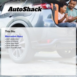 AutoShack Rear Air Shock Absorbers Spring Bags Pair 2 Driver and Passenger Side Replacement for 2006-2007 Mercedes R500 2006-2013 R350 2007 R63 AMG 2007-2009 R320 2008 R550 3.5L V6 AWD RWD KAS12815RPR