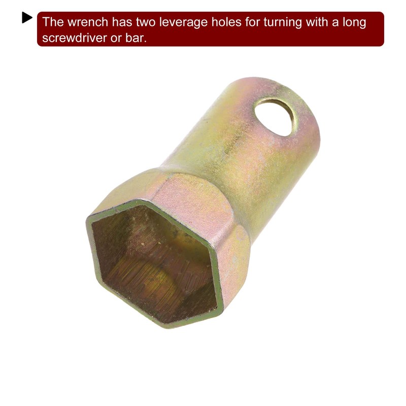 sourcing map Spindle Nut Socket 46mm 6 Point Wheel Bearing