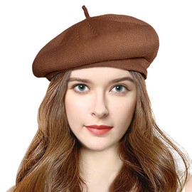 Nawati Women Summer Beret, French Breathable Thin Lightweight Berets, Solid Color Painters Hat Spring Autumn