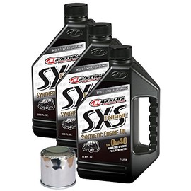 MaximaHiflofiltro SXSSEOCK006 SXS Full Synthetic Side x Side Engine Oil Change Kit for Yamaha Rhino 700, 3 L