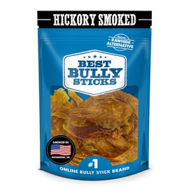 Premium Hickory Smoked Chicken Jerky Dog Treats - 8 oz (Pack of 1) - Dehydrated Poultry Fillets, No Additives, 100% Natural Protein, Grain-Free