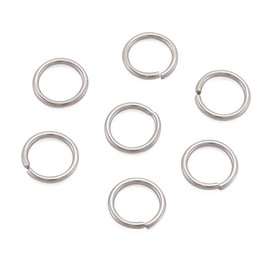 Craftdady 2000Pcs Stainless Steel Open Jump Rings 8mm Round 1mm Thick Tiny Connector Rings for Jewelry Making
