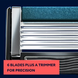 Dollar Shave Club | 6 Blade Club Series Razor Refill Cartridges, 16 Count | Precision Cut Stainless Steel Blades with a Built-in Trimmer Blade | NOT COMPATIBLE WITH HERITAGE/EXECUTIVE RAZOR HANDLES