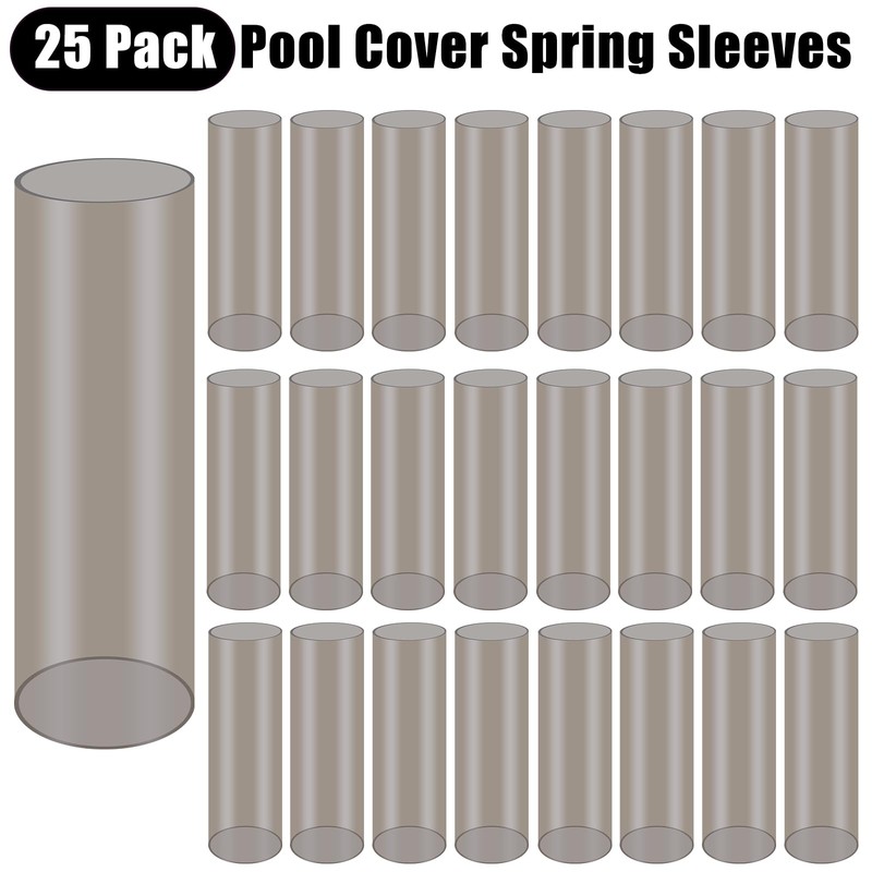 25Pcs Pool Cover Spring Sleeves, Suboyica Spring Covers for Pool