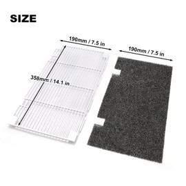 ZUDKSUY RV Air Conditioner Hood Grille Compatible with Dometic 3104928.019 RV Air Conditioner 12v Air Conditioner (2 pieces air conditioning duct grille and 5 pieces filter)