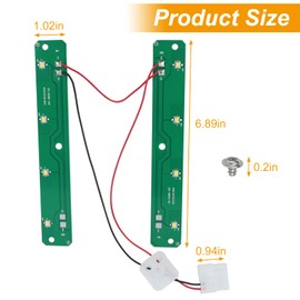 W11042554 Refrigerators LED Light Fits For Whirlpool Maytag Amana, Replaces W11527432 W11101384 W11333374 W11387579 (With Six Screws) w11042554