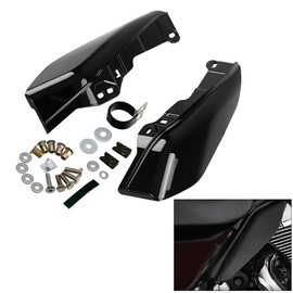 XMT-MOTO ABS Mid-Frame Air Deflector Heat Shield Fit For 2023-2024 HARLEY CVO Road Glide FLTRXSE,CVO Street Glide FLHXSE,Gloss Black