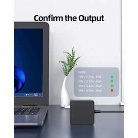 UL Listed AC Charger Compatible with Asus Laptop 15 M509 M509D M509DA M509DJ M509DL 14 M409DL M409DJ M409DA M409D M409 Power Supply Cord