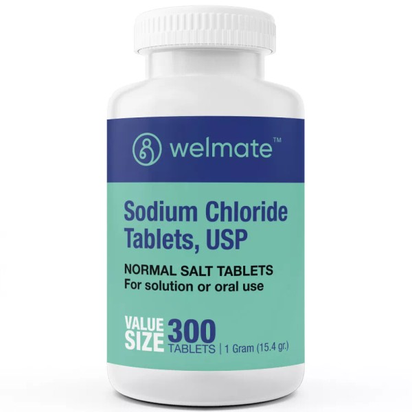 WELMATE Sodium Chloride Tablets 1 Gm | 300 Count |