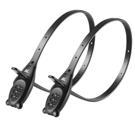 Kinoco 2-Pack 3-Digit Combination Cable Locks, Adjustable Zip Tie Style for Bike Racks, Motorcycle Helmets, Sports Equipment & Cabinets, Black