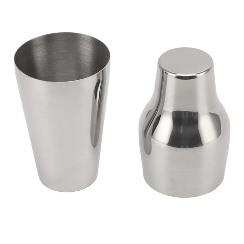 Stainless Steel Drink Shaker French Style 2 Section Martini Mixer