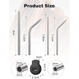 Mellbree Glove Lacing Needles, Glove Repair Lacing Kit 304 Stainless Steel Baseball and Softball Glove Lacing Needles 4 Lace Locks with Needle Bag Mitt Lace Glove Repair Lacing Kit Glove Relacing Kit