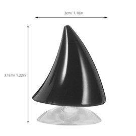 VICASKY 4PCS Devil Horns for Motorcycle Helmet, Universal Black Devil Horns Decoration with Suction Cups Helmet Accessories for Motorbike Bike and Ski Helmets