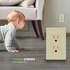 ENERLITES Screwless Decorator Wall Plate Child Safe Outlet Cover, Size