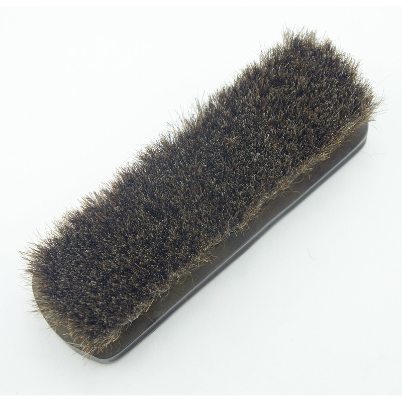 Solid Hand® Brown Wooden Natural Horse Hair Bristle Brush for