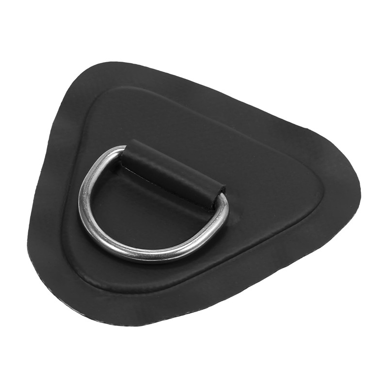 X AUTOHAUX D Ring Patch PVC Stainless Steel Triangle Shape