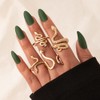 Gold Boho Ring Sets Stackable Knuckle Ring Vintage Snake Finger