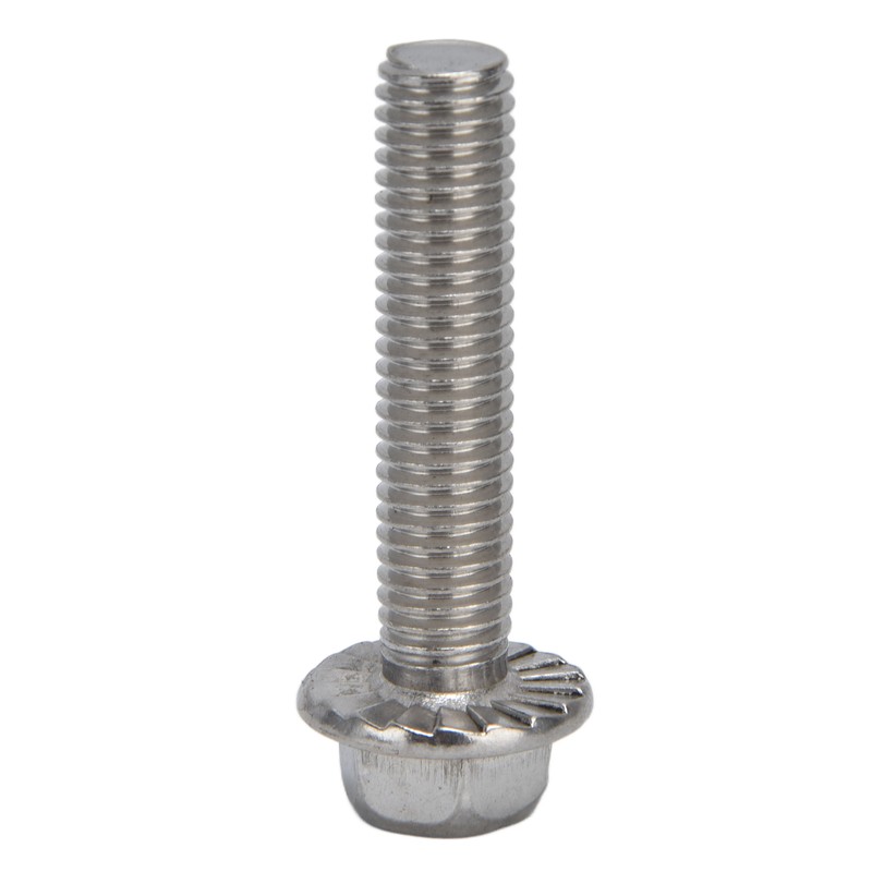 20Pcs M10x1.5 Screw Bolts A2‑70 Stainless Steel Flanged Hex Head