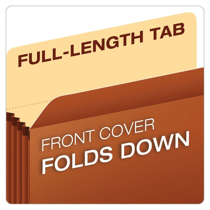 Pendaflex Expanding File Pockets, Letter Size, 5.25" Expansion, Reinforced with