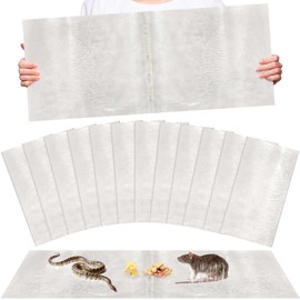 12 Pack Large Super Sticky Glue Traps for Mice and Rats, Rat Glue Traps, Mouse Glue Traps, Mouse Sticky Traps Glue Board for Home Outdoor Indoor Restaurant Office (26" x 11")