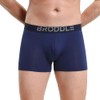 BRODDLE Men's Butt Padded Underwear Breathable Microfiber Modal Trunks Navy