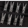 20Pcs Clear Plastic Clothes Pins,Clothes Line String Clips, Mini Clothes