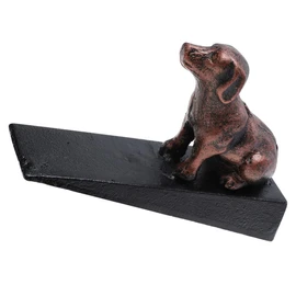 COHEALI Heavy Duty Cast Iron Door Stop Dog Ornament Prevents Door Sudden Closure