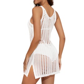 Premillow Swimsuit Coverup for Women - Beach Cover up Women, Cover ups for Swimwear Women Summer Clothes for Women 2024 - White L
