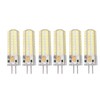 6Pcs GY6.35 LED Bulb 7W AC DC12V 700lm 72 LEDs