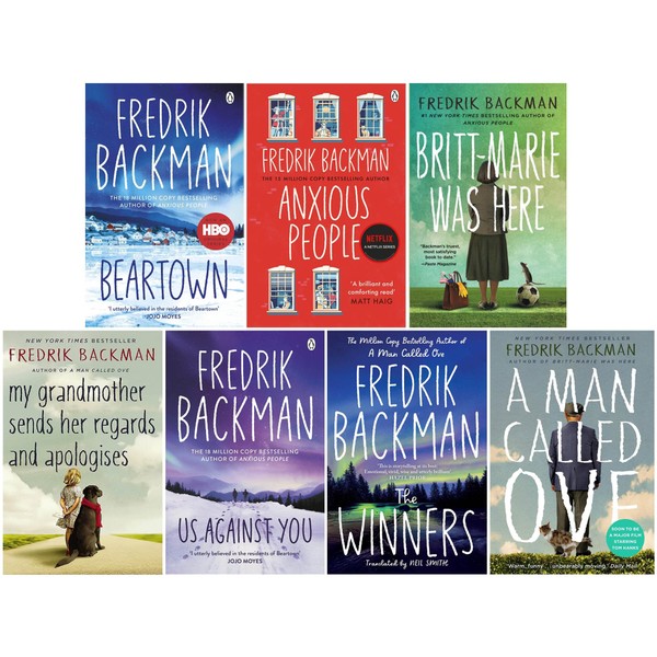 Fredrik Backman 7 Books Collection Set (Beartown, Us Against You,