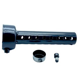 shymie Inner Silencer Motorcycle Baffle General Purpose Muffler Silencer Inner Baffle Silencer Diameter 1.8 inches (45 mm) Total Length 5.4 inches (137 mm) Black